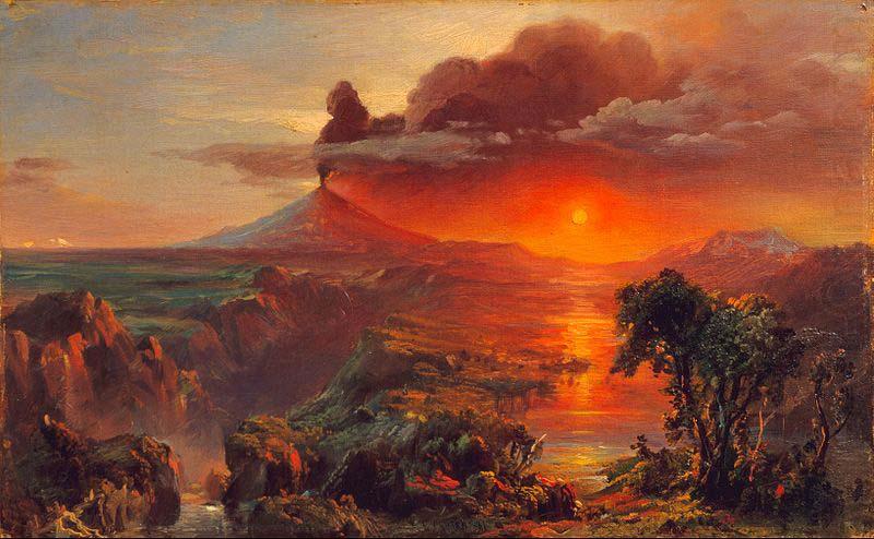 Frederic Edwin Church Oil Study of Cotopaxi Frederic Edwin Church china oil painting image